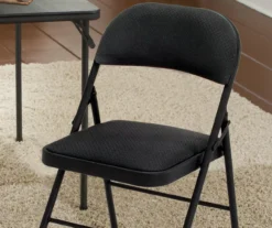 COSCO Black Padded Fabric Folding Chair -Living Room Furniture Store 810135272 2