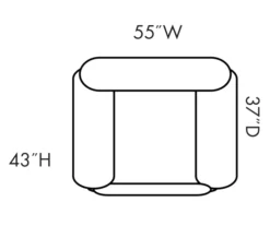 Stallion Brown Snuggle Up Recliner -Living Room Furniture Store 810168898 5