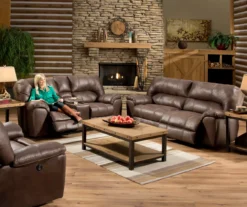 Stallion Brown Snuggle Up Recliner -Living Room Furniture Store 810182518 810182519 810168898