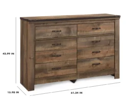 Trinell 6-Drawer Dresser 9 Trinell 6-Drawer Dresser -Living Room Furniture Store 810337767 9