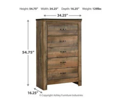 Trinell 5-Drawer Chest -Living Room Furniture Store 810337768 8
