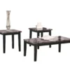 3- Piece Maysville Faux Marble Black Occasional Table Set 1 3- Piece Maysville Faux Marble Black Occasional Table Set -Living Room Furniture Store 810363736 2