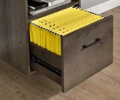 Distressed Brown Oak Desk -Living Room Furniture Store 810369306 3