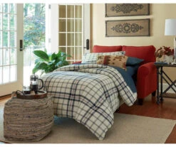 Absalom Natural Chenille Pouf -Living Room Furniture Store 810389289 2