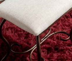 Heather Metal Adjustable Mirror Vanity Set With Stool -Living Room Furniture Store 810389409 A8 9