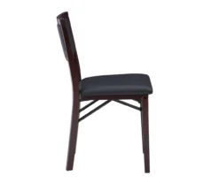 Brown Classic Open Back Folding Chairs, 2-Pack -Living Room Furniture Store 810389460 A1