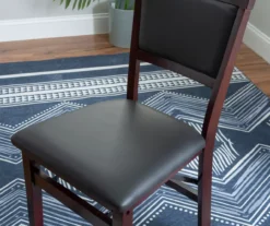 Brown Classic Open Back Folding Chairs, 2-Pack -Living Room Furniture Store 810389460 B8