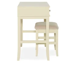 Caroline Cream Mirror Vanity Set With Stool 13 Caroline Cream Mirror Vanity Set With Stool -Living Room Furniture Store 810389506 4