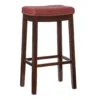 30" Brooke Red Saddle Barstool -Living Room Furniture Store 810389513 1 1