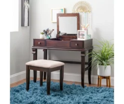 Martha Mirror Vanity Set With Stool 41 Martha Mirror Vanity Set With Stool -Living Room Furniture Store 810389525 B0 11