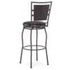 Black Adjustable Swivel Seat Barstool
