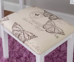 Butterfly Mirror Vanity Set With Stool -Living Room Furniture Store 810389543 A8 10