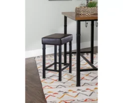 Luke Industrial 3-Piece Pub Table Set With Hooks -Living Room Furniture Store 810389576 A0 8