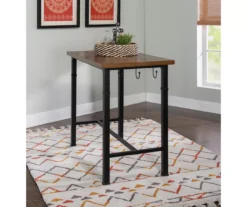 Luke Industrial 3-Piece Pub Table Set With Hooks -Living Room Furniture Store 810389576 A0 9