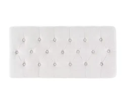 Marie Platinum Padded Glam Acrylic Bench -Living Room Furniture Store 810389624 A4