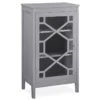 Ava Gray Geometric Single Door Cabinet -Living Room Furniture Store 810389657 1