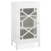 Ava White Geometric Single Door Cabinet 1 Ava White Geometric Single Door Cabinet -Living Room Furniture Store 810389658 1