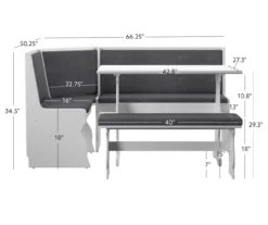 Maggie Breakfast Dining Nook 35 Maggie Breakfast Dining Nook -Living Room Furniture Store 810389663 D8 11