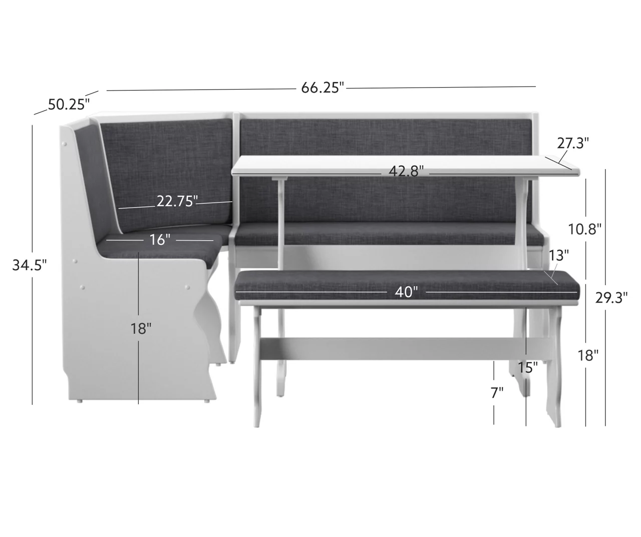 Maggie Breakfast Dining Nook 16 Maggie Breakfast Dining Nook - Image 14