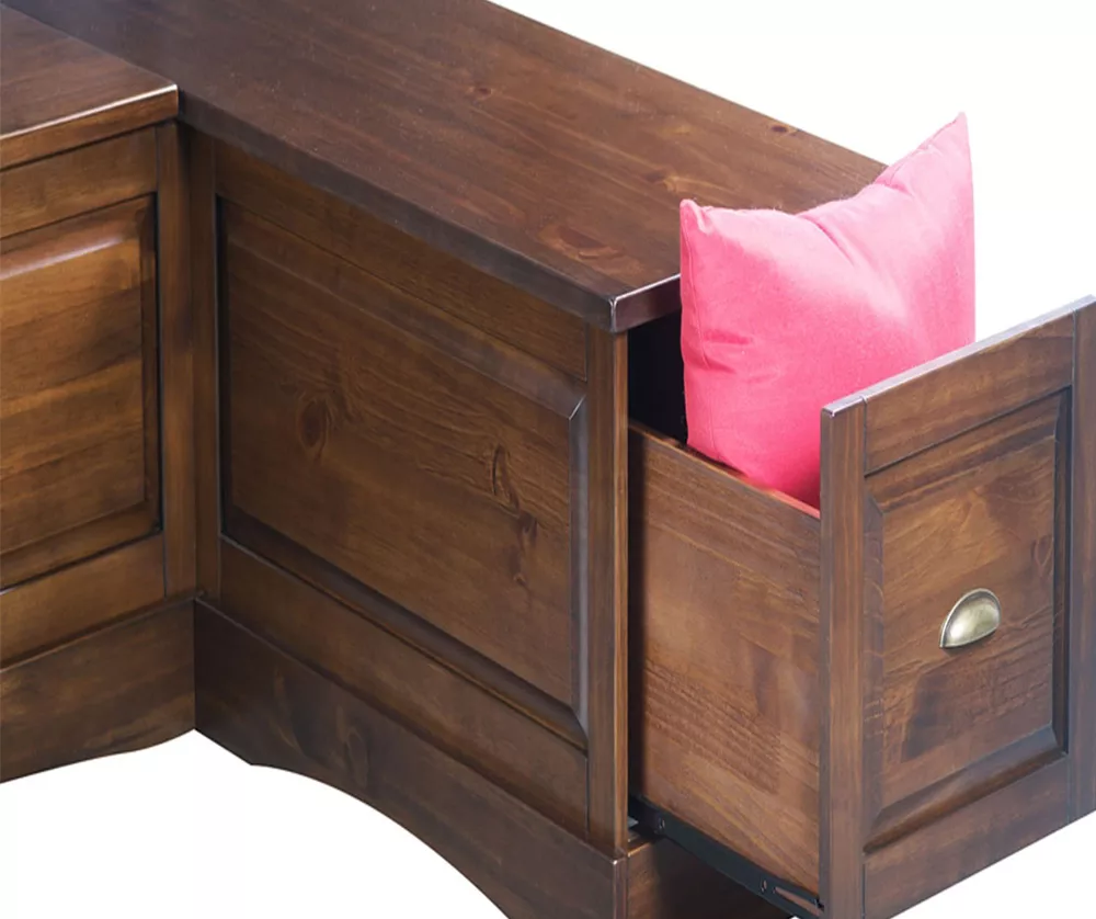 Cannon Walnut Backless Breakfast Nook 4 Cannon Walnut Backless Breakfast Nook - Image 2