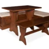 Cannon Walnut Backless Breakfast Nook -Living Room Furniture Store 810389665 2