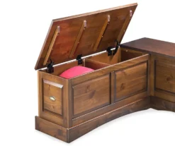 Cannon Walnut Backless Breakfast Nook 23 Cannon Walnut Backless Breakfast Nook -Living Room Furniture Store 810389665 3