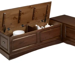 Cannon Walnut Backless Breakfast Nook 17 Cannon Walnut Backless Breakfast Nook -Living Room Furniture Store 810389665 A8 1