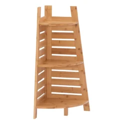 Pierce Bamboo 3-Tier Corner Shelf 20 Pierce Bamboo 3-Tier Corner Shelf -Living Room Furniture Store 810389691 2
