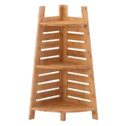 Pierce Bamboo 3-Tier Corner Shelf 24 Pierce Bamboo 3-Tier Corner Shelf -Living Room Furniture Store 810389691 4