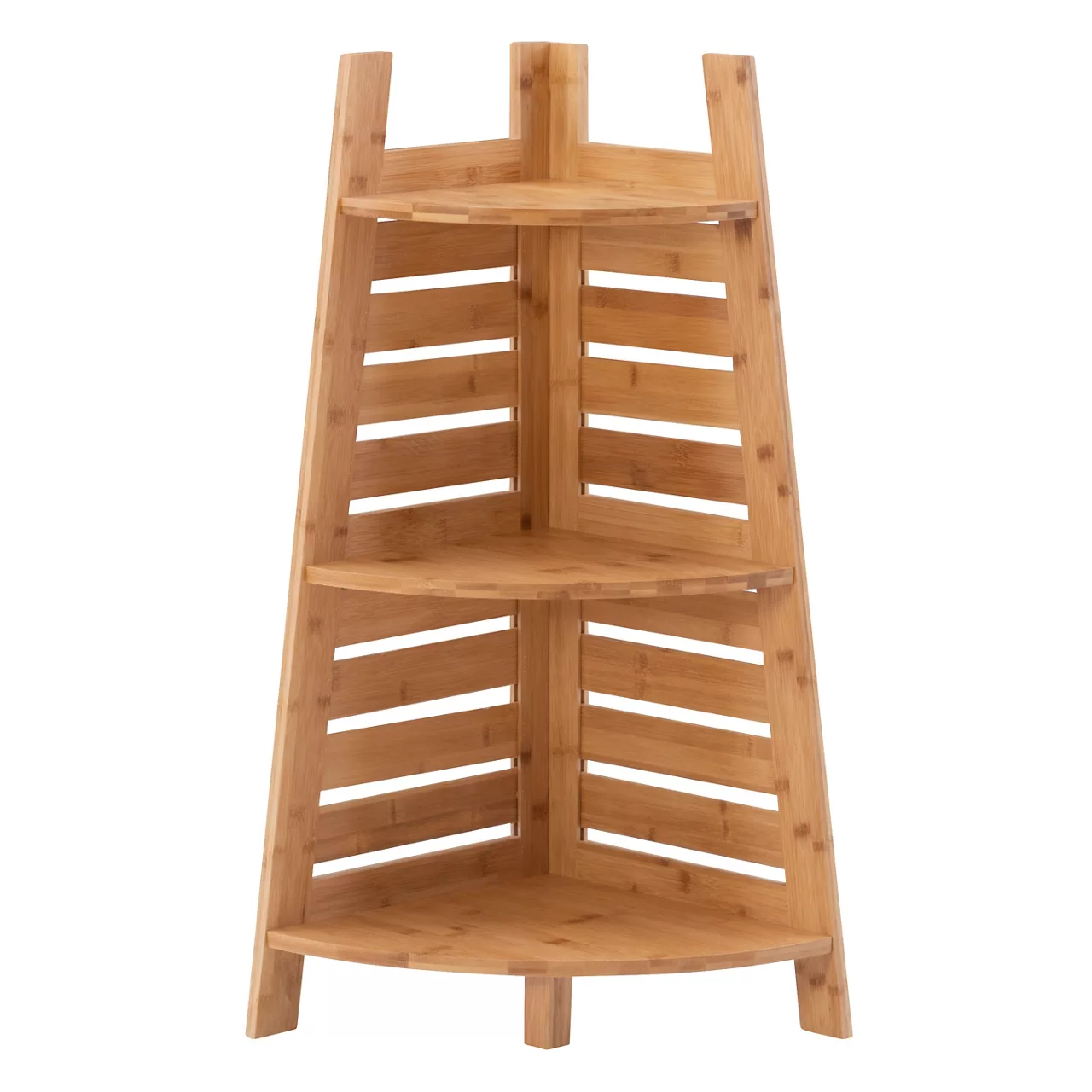 Pierce Bamboo 3-Tier Corner Shelf 13 Pierce Bamboo 3-Tier Corner Shelf - Image 11
