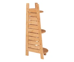 Pierce Bamboo 3-Tier Corner Shelf 18 Pierce Bamboo 3-Tier Corner Shelf -Living Room Furniture Store 810389691 A1