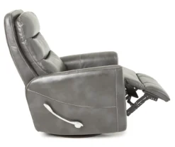 Real Living Bolero Faux Leather Swivel Glider Recliner -Living Room Furniture Store 810394206 2