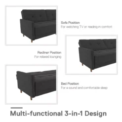 Ameriwood Avianna Coil Futon 37 Ameriwood Avianna Coil Futon -Living Room Furniture Store 810405133 1