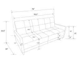 Ameriwood Avianna Coil Futon 34 Ameriwood Avianna Coil Futon -Living Room Furniture Store 810405133 17