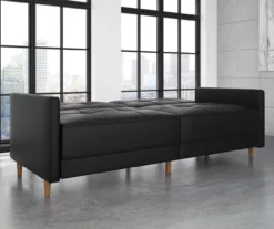 Ameriwood Avianna Faux Leather Coil Futon 28 Ameriwood Avianna Faux Leather Coil Futon -Living Room Furniture Store 810405140 3