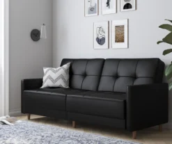 Ameriwood Avianna Faux Leather Coil Futon 34 Ameriwood Avianna Faux Leather Coil Futon -Living Room Furniture Store 810405140 6 1
