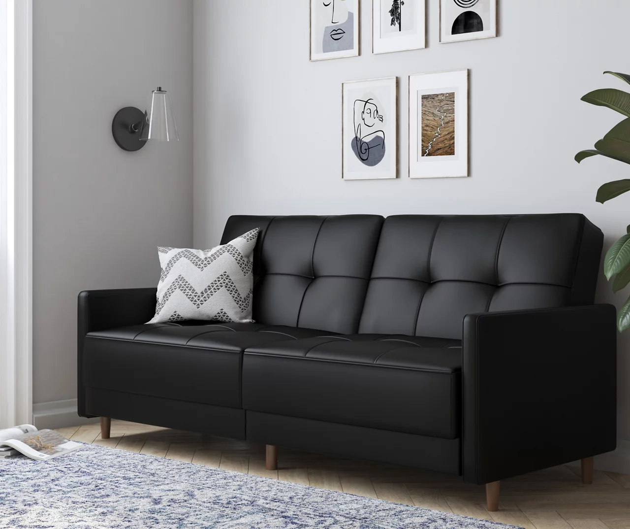 Ameriwood Avianna Faux Leather Coil Futon 15 Ameriwood Avianna Faux Leather Coil Futon - Image 13