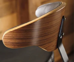 Bellatier Brown Low Back Adjustable Height Barstool -Living Room Furniture Store 810409020 2