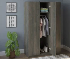 Rodeo Weathered Oak 3-Door Wardrobe -Living Room Furniture Store 810409561 3