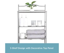 Polished Pewter Over-the-Toilet Space Saver 9 Polished Pewter Over-the-Toilet Space Saver -Living Room Furniture Store 810418048 A0 3