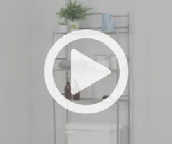 Polished Pewter Over-the-Toilet Space Saver 11 Polished Pewter Over-the-Toilet Space Saver -Living Room Furniture Store 810418048 V0