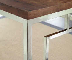 Alize Chrome Geometric Desk -Living Room Furniture Store 810422875 1