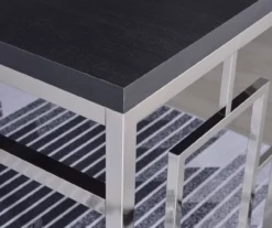 Alize Chrome Geometric Desk -Living Room Furniture Store 810422879 1