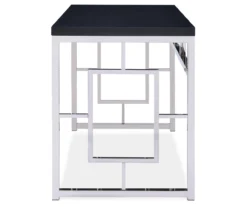 Alize Chrome Geometric Desk -Living Room Furniture Store 810422879 3