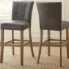 Debby Gray Upholsterd Bar Chairs, 2-Pack -Living Room Furniture Store 810422987 1