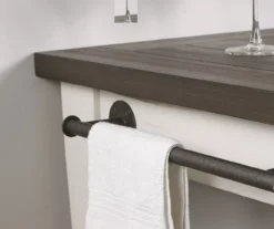 Cayla Two-Tone Rolling Kitchen Cart -Living Room Furniture Store 810423038 2