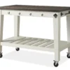 Cayla Two-Tone Rolling Kitchen Cart 1 Cayla Two-Tone Rolling Kitchen Cart -Living Room Furniture Store 810423038 3