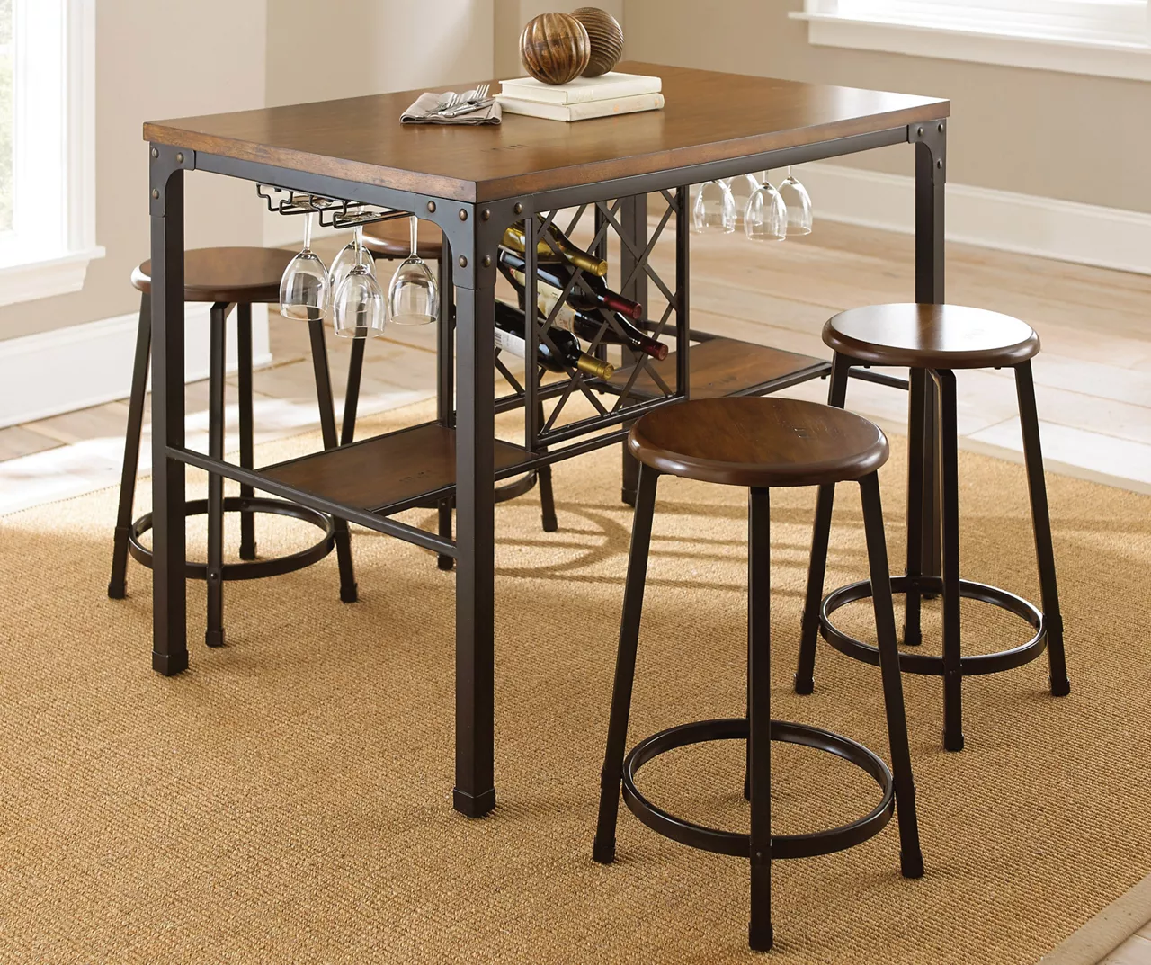 Rebecca Wine Storage Counter Table 3 Rebecca Wine Storage Counter Table