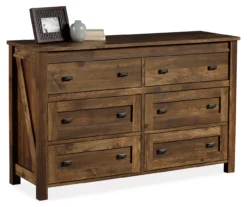 Century Lane Rustic Brown 6-Drawer Dresser -Living Room Furniture Store 810434140 2