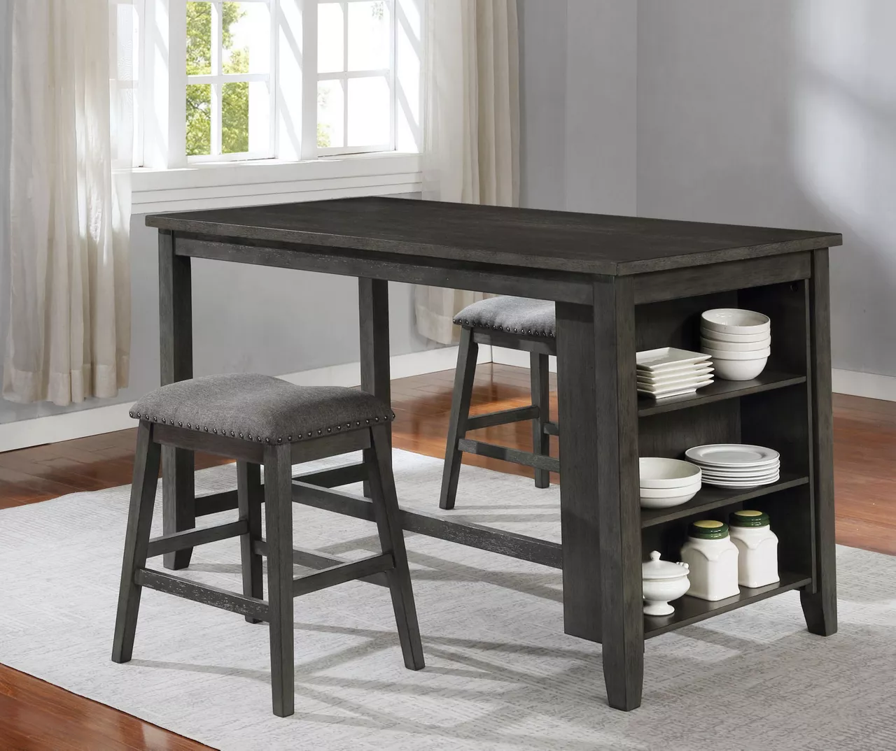 Raleigh 3-Piece Storage Dining Set 3 Raleigh 3-Piece Storage Dining Set